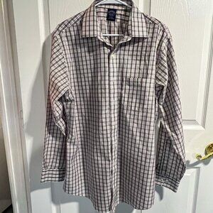 Brooks Brothers Men's All Cotton Button Down Plaid Shirt Size 16 1/2-34/35